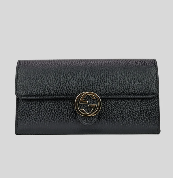 Stunning GUCCI Icon GG Interlocking Wallet Black