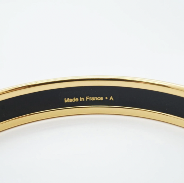 HERMES - Uni Bangle - Gold/Black - Image 3